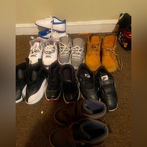 Jordan’s, timberland boots